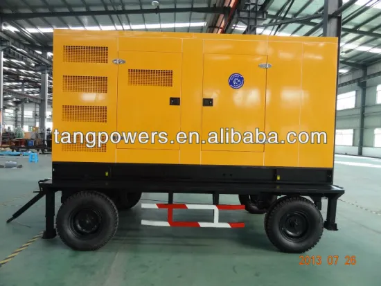 hot sale 88kw/100kva electric gensets trailer
