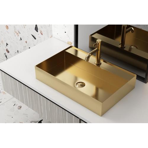 Hand Wash Basin 280mm Stainless Golden Handmade Bathroom Sink Supplier