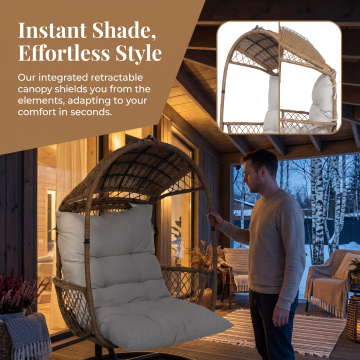 Modern Single Chair for Outdoor Living Spaces