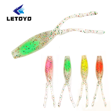맞춤형 Letoyo 3G 70mm 부드러운 플라스틱 낚시 루어 - 4 가지 색상 수영 미끼