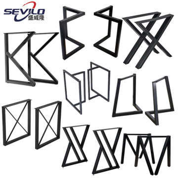 Wrought Iron and Stainless Steel Metal Table Legs for Coffee Tables