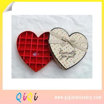 27 grid pink lovely heart-shaped chocolate boxes candy packing box