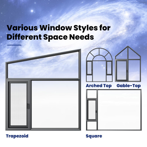 Ventana abatible exterior de aluminio con rotura de puente térmico