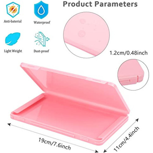 Boîtier de rangement en plastique pour masque de visage portable