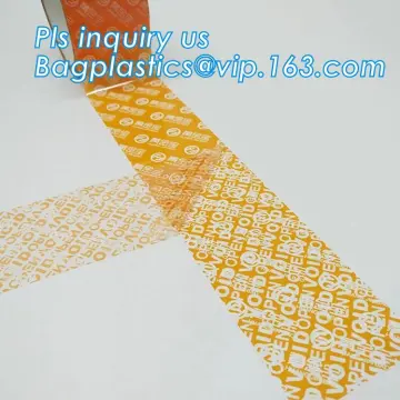 Tamper Evident Security Tape Carton Sealing Tape, Transfer Packing Sealing Security Void Tape, PET Tamper Evident security Seal