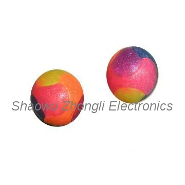 splicing rainbow bouncing ball new design flashing   light bouncy ball