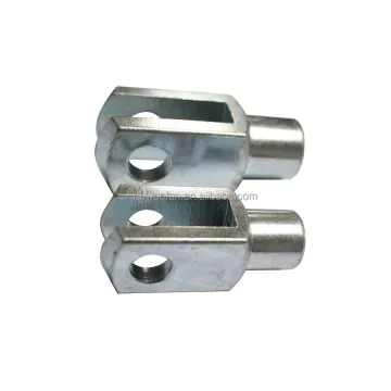 Gas Spring Rod End with Clevis, U-Fork, and End Fitting