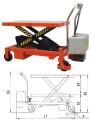 Table élévatrice à ciseaux électrique petite mini