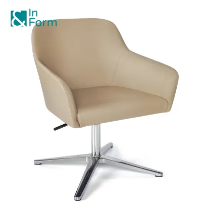 PU Leather Swivel Lifting Armchair for VIP Guests and Business Offices