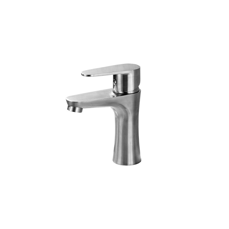 304 stainless-steel Single hole Single Handle Basin Faucet