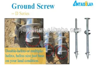 ground screws for solar mounting
