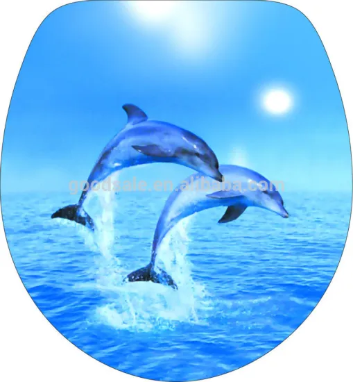 New Arrival! Adult 3D real printing pvc soft toilet seat T-149