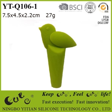 silicone wine bottle stopper with bird shape YT-Q106-1