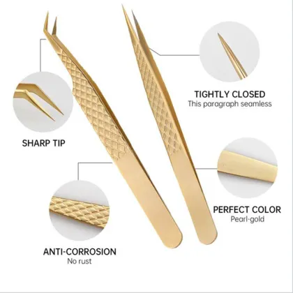 Japan Crafted Eyelash Extension Tweezers - Private Label Collection
