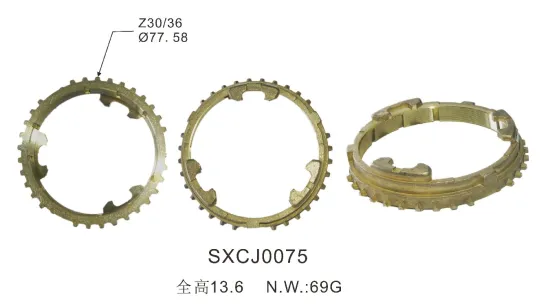 Customization Transmission Parts Brass Gearbox Synchronizer Ring OEM 33037-30011