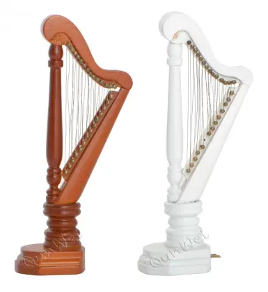 Small dollhouse musical instruments made by wood