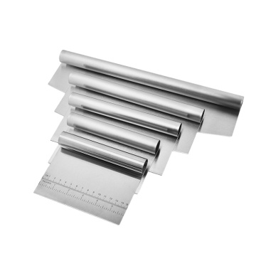 Stainless Steel Rocker Style Pastry Bench Dough Scraper Knife for Baking