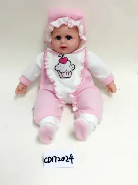 16" Pink And White Baby Doll
