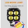 Waterproof Dual Color HJG Motorcycle Car LED Headlights: High Beam & Low Beam with Work Light