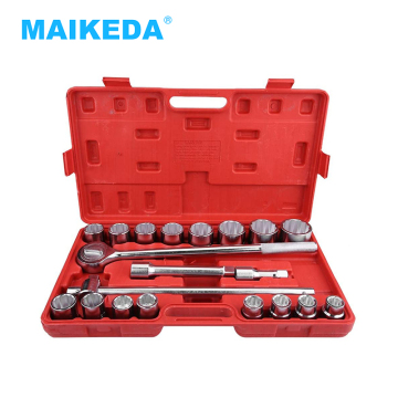 50% OFF: 21pcs 3/4" Dr. Heavy Duty Tractor Impact Socket Wrench Tool Kit with Blow Case