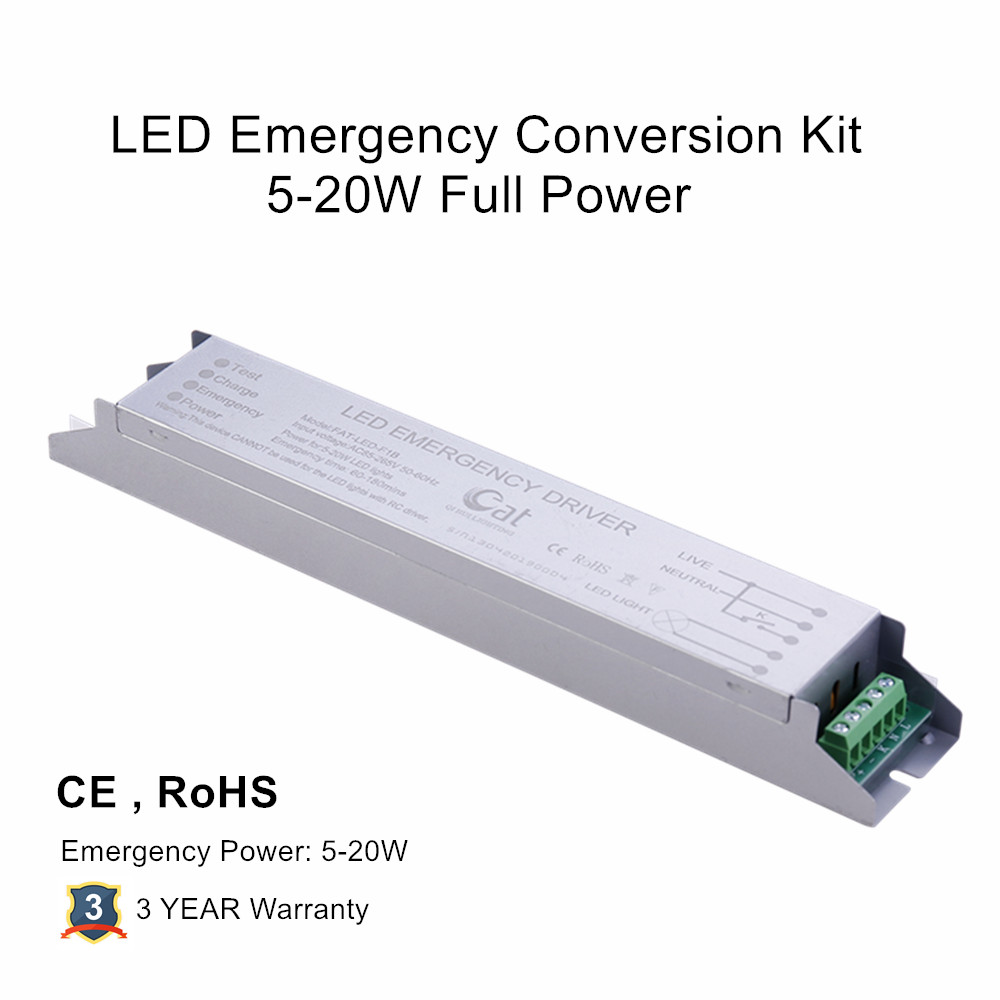 Kit Emergenza tubeo LED 25W USCITA 100%