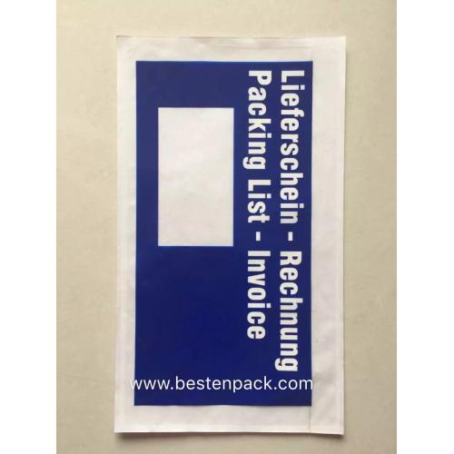 Duitsland Blue Packing List Envelope