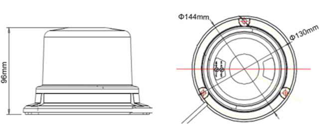 Magnet Emergency Warning Lamp