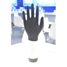 Черные одноразовые нитрильные перчатки домохозяйства