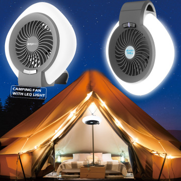Portable LED Tent Light & Rechargeable Fan - Eco-Friendly ABS Body for Outdoor Camping