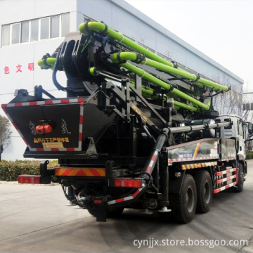 Hot Sale 38m Concrete Pump Mixer Truck Mounted Concrete Line Pump