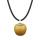 Collier de pendentif pomme en jade jaune 3D pour les filles filles