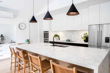 Artificial stone kitchen countertop customized