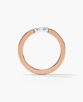 Two Tone Black Diamond Band FLORAL JEWELRY