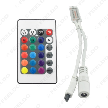 التحكم عن بعد في 24 مفتاح RGB لشريط مصباح LED-5-24V 6A وحدة تحكم لاسلكية مع 24 أوضاع