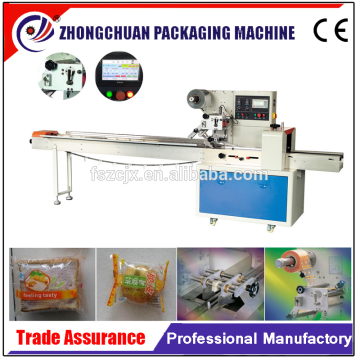 horizontal manual feeding pillow bag flour tortilla packing machine