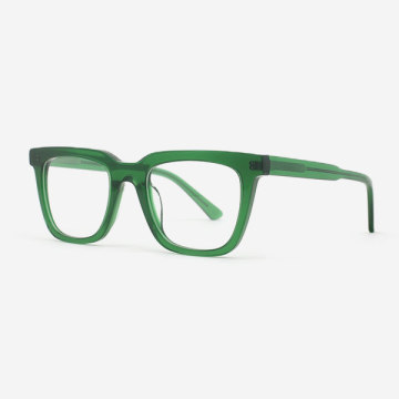 Square facade Acetate Unisex Optical Frames