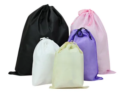 Recycled Drawstring Shoe Bags - Eco-Friendly RPET Material