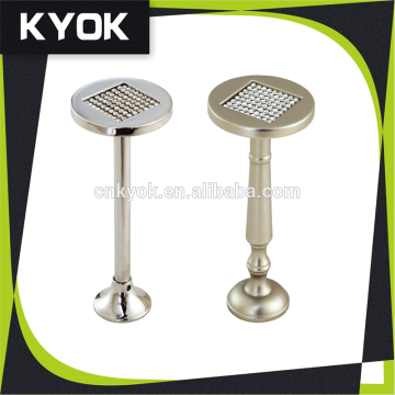 Hot selling aluminum and diamond curtain tieback hook, sunflower wall curtain hook, metal curtain rod accessories