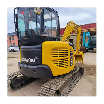 Ekskavator Komatsu PC55 bekas dengan dozer blade - mesin konstruksi lambang penjualan panas
