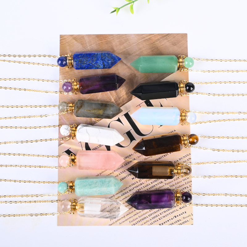 Crystal Perfume Bottle Pendant