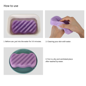 100% New Shape Natural Deep Cleaning Konjac Sponge