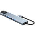 8 in 1 USB C Hub voor laptop