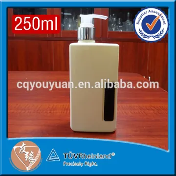 Packaging use white color painting rectangle fancy 25cl crystal hand sanitizer bottles