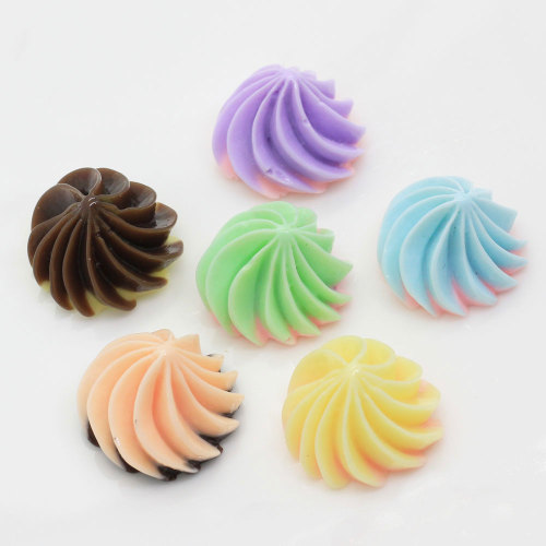 Sweet Cookie Shaped Resin Flat Back Cabochon DIY Toy Decor Beads Phone Shell Decoration Charms
