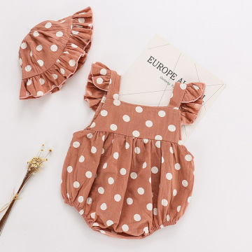 Polka dot Girls Baby Rompers