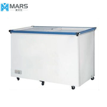 MARS Flat Glass Door Freezer for Ice Cream
