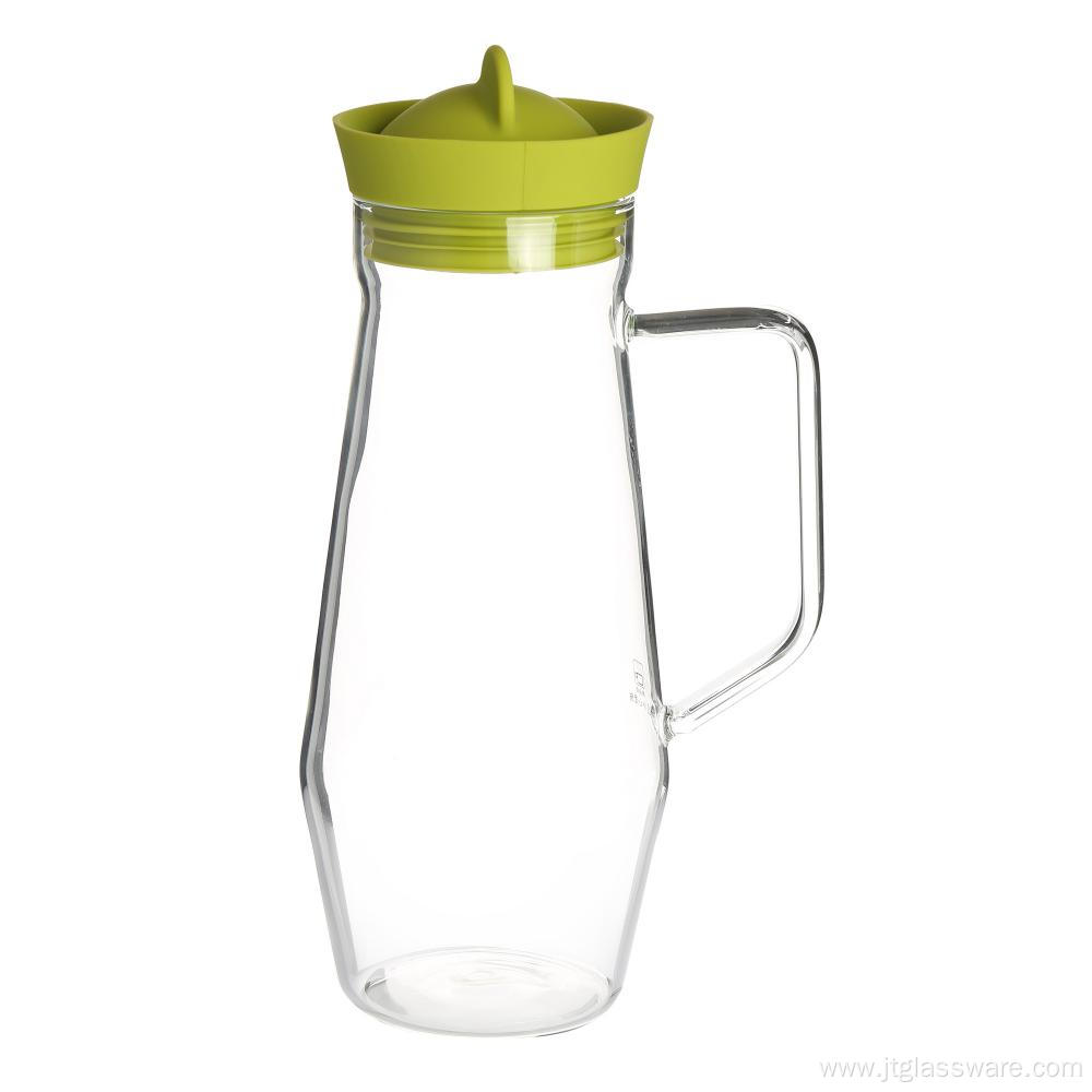 Glass Carafe with Stainless Steel Silicone Lid