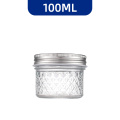 Frasco de almacenamiento de vidrio transparente con sello ajustado - ideal para uso de la cocina