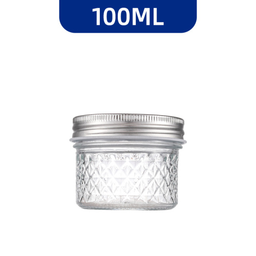 Jarra de armazenamento de vidro transparente com selo apertado - ideal para uso da cozinha