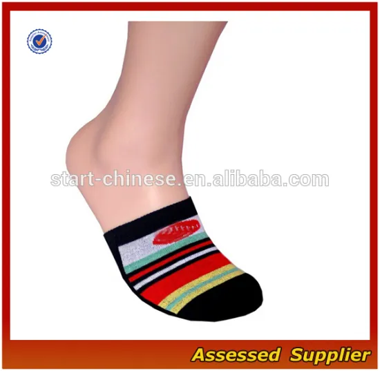 Custom NEW Coming Adult Fashion Dress Cotton Striped Half Socks/No show Socks/Colorful Toe Toppers Socks--AMY150924